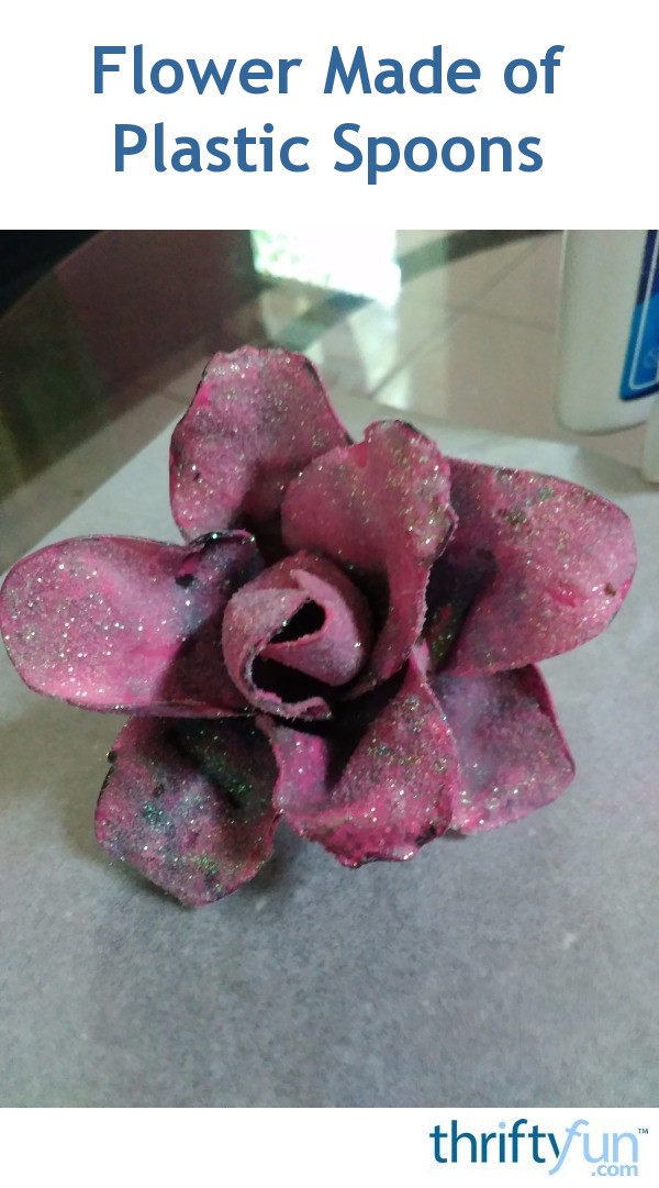 Flower Made of Plastic Spoons ThriftyFun