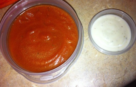 Crescent Pizza Rolls - dipping sauces