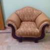 large neutral upholstered chair