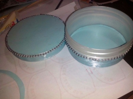 Recycled Plastic Container Jewelry Keeper