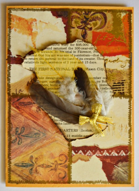 Gift Wrap Patchwork Greeting Card