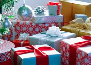 Gifts under a Christmas Tree.