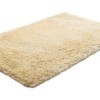 A wool rug laying on the floor.
