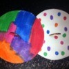 multicolor and polka dot spinners