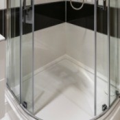 Photo of a shower enclosure.