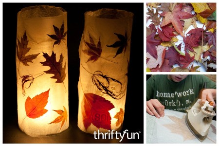Making Autumn Leaf Lanterns
