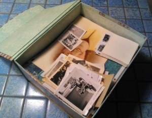 decorative paper box with photos