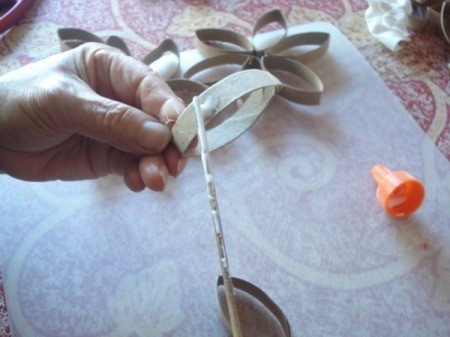 Cardboard Tube Wreath
