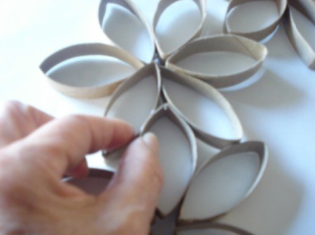 Cardboard Tube Wreath
