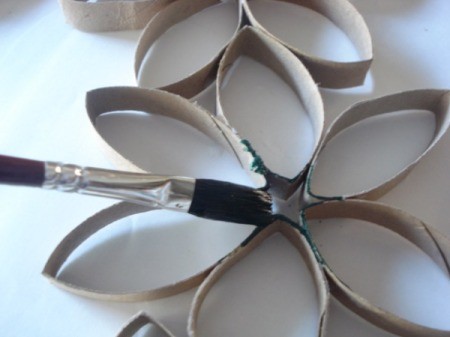 Cardboard Tube Wreath