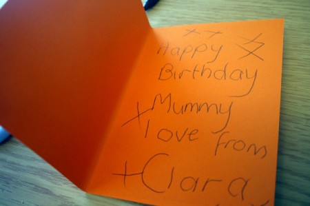 Cake Case (Muffin Cup) Flower Greetings Card