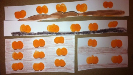 Thumbkin Pumpkin Thumbprint Patch