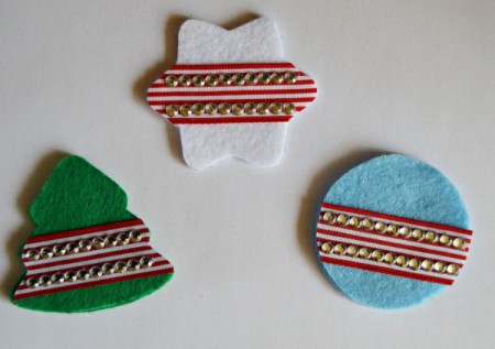 Felt Bling Christmas Ornaments
