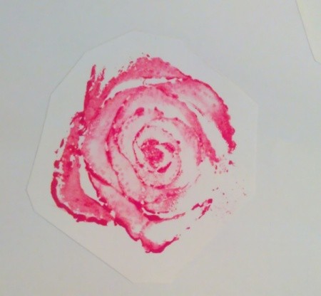 Celery Rose Shaped Stencil Stamp