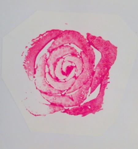 Celery Rose Shaped Stencil Stamp