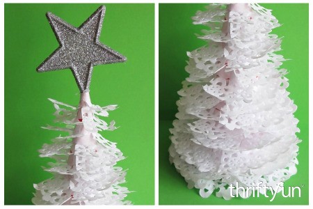 Making a Paper Doily Christmas Tree