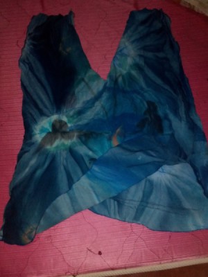 A hand dyed blouse.