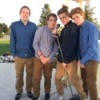 photo of 4 teen boys
