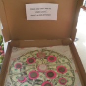 Pizza Box Cash Gift