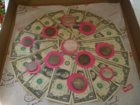 Pizza Box Cash Gift
