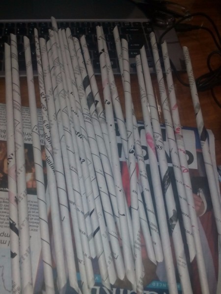 Table Top Newspaper Christmas Tree