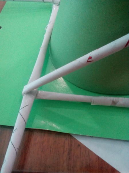 Table Top Newspaper Christmas Tree