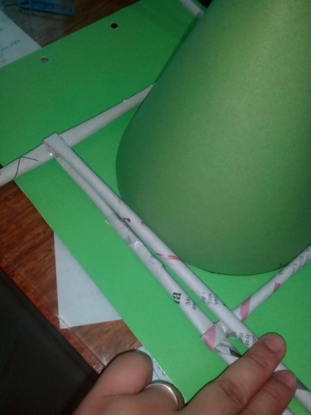 Table Top Newspaper Christmas Tree