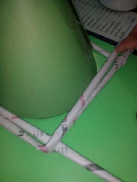 Table Top Newspaper Christmas Tree