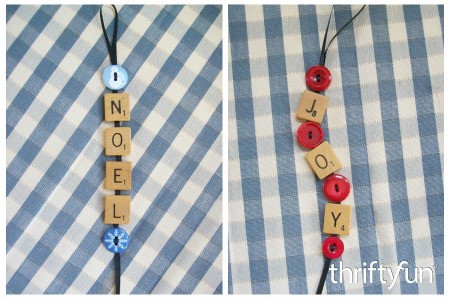 Making a Scrabble Tile Christmas Ornament