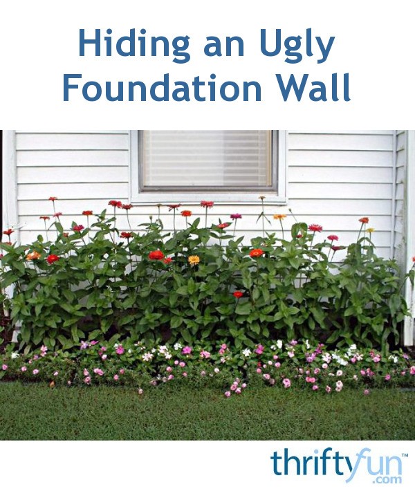 Hiding an Ugly Foundation Wall ThriftyFun