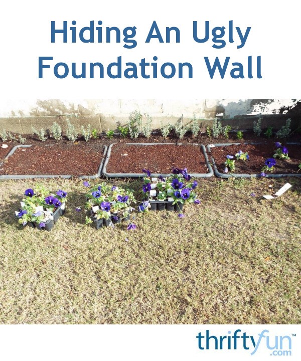 Hiding An Ugly Foundation Wall ThriftyFun
