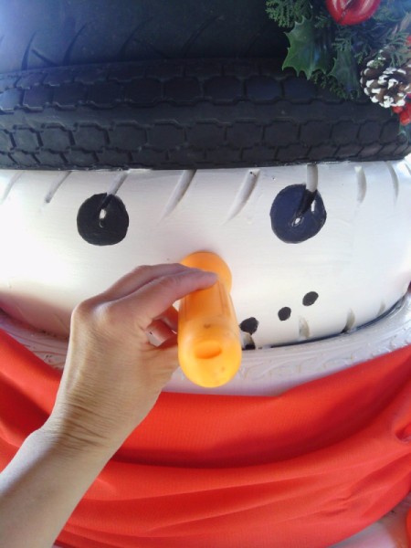 Tire Snowman