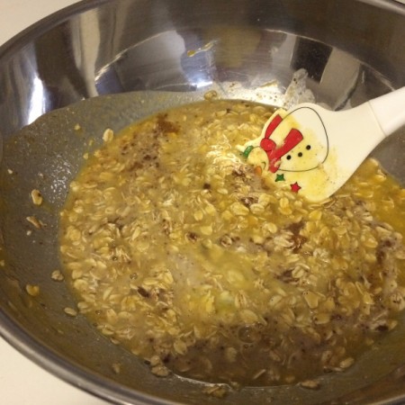 mixing wet and dry ingredients