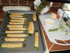 Phyllo Wrapped Asparagus