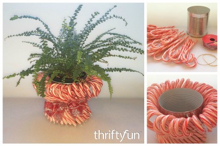 Making a Candy Cane Planter