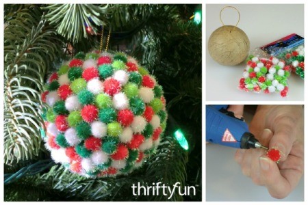 Pom Pom Christmas Tree Ornaments