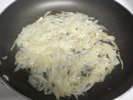 cooking onion in pannions