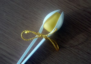 spoon and plastic egg maracas