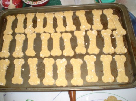 Peanut Butter Dog Cookies as Gifts