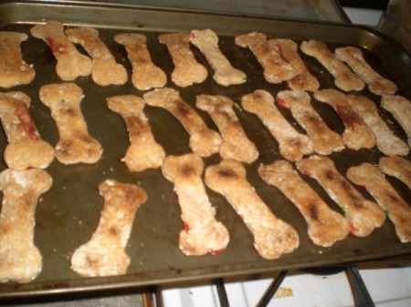 Peanut Butter Dog Cookies as Gifts