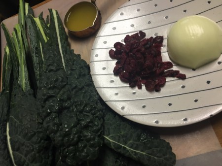 kale and onion in bowl