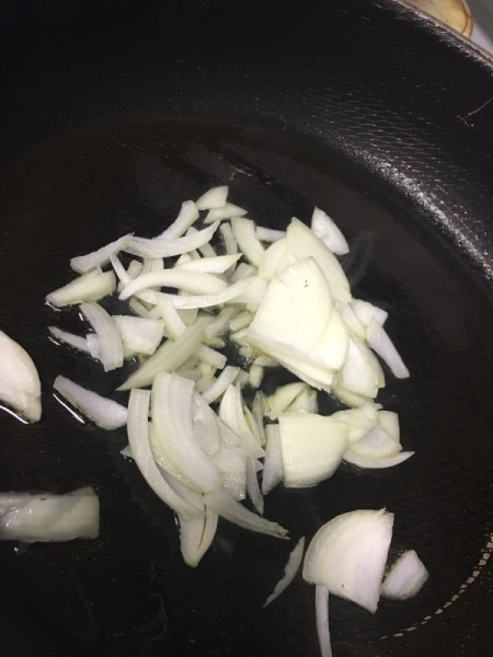 onion in pan