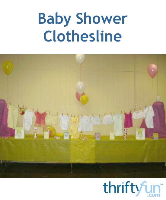 Making A Baby Shower Clothesline Thriftyfun