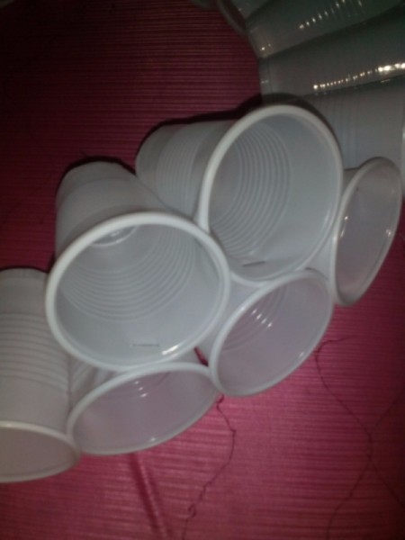 Making a Disposable Cup Christmas Chandelier