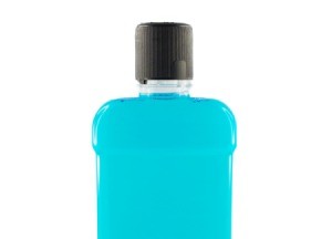 Bottle of mouthwash.