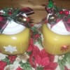 Jars of lemon curd, ready for an auction.