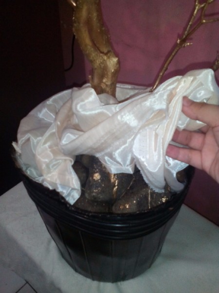 Gold Painted Branch Christmas Tree