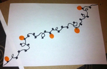 Fingerprint Christmas Lights