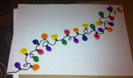 Fingerprint Christmas Lights