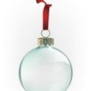 Clear Glass Christmas Ornament